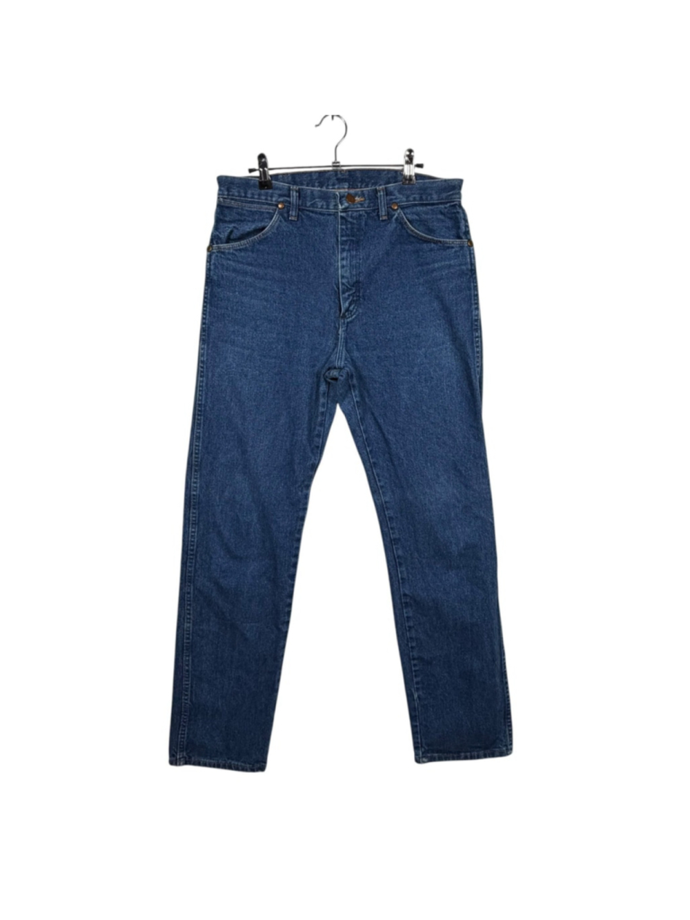 Wrangler Cowboy Cut Original Fit Straight Jeans Blue Mid Rise Western Mens 33x34